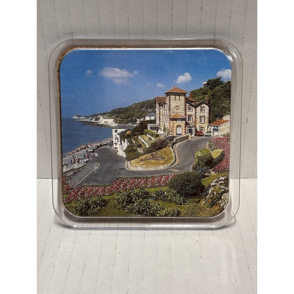 Isle of Wight England Drink Coasters Set of 6 acrylic‎ cork back landmarks pics - Picture 6 of 13